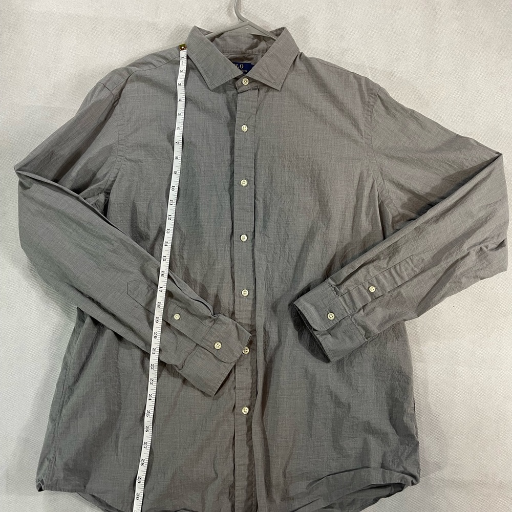 Polo Ralph Lauren Grey Stretch Oxford Long Sleeve XL